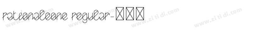 RationaleOne Regular字体转换